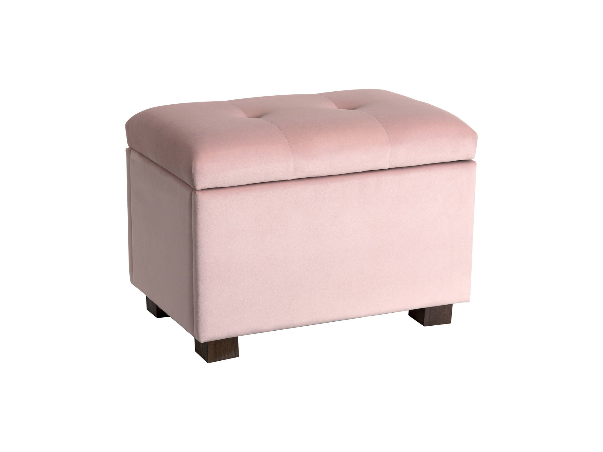 pink Velvet Ottoman with Storage Asha Collection product image by CorLiving#color_asha-pink