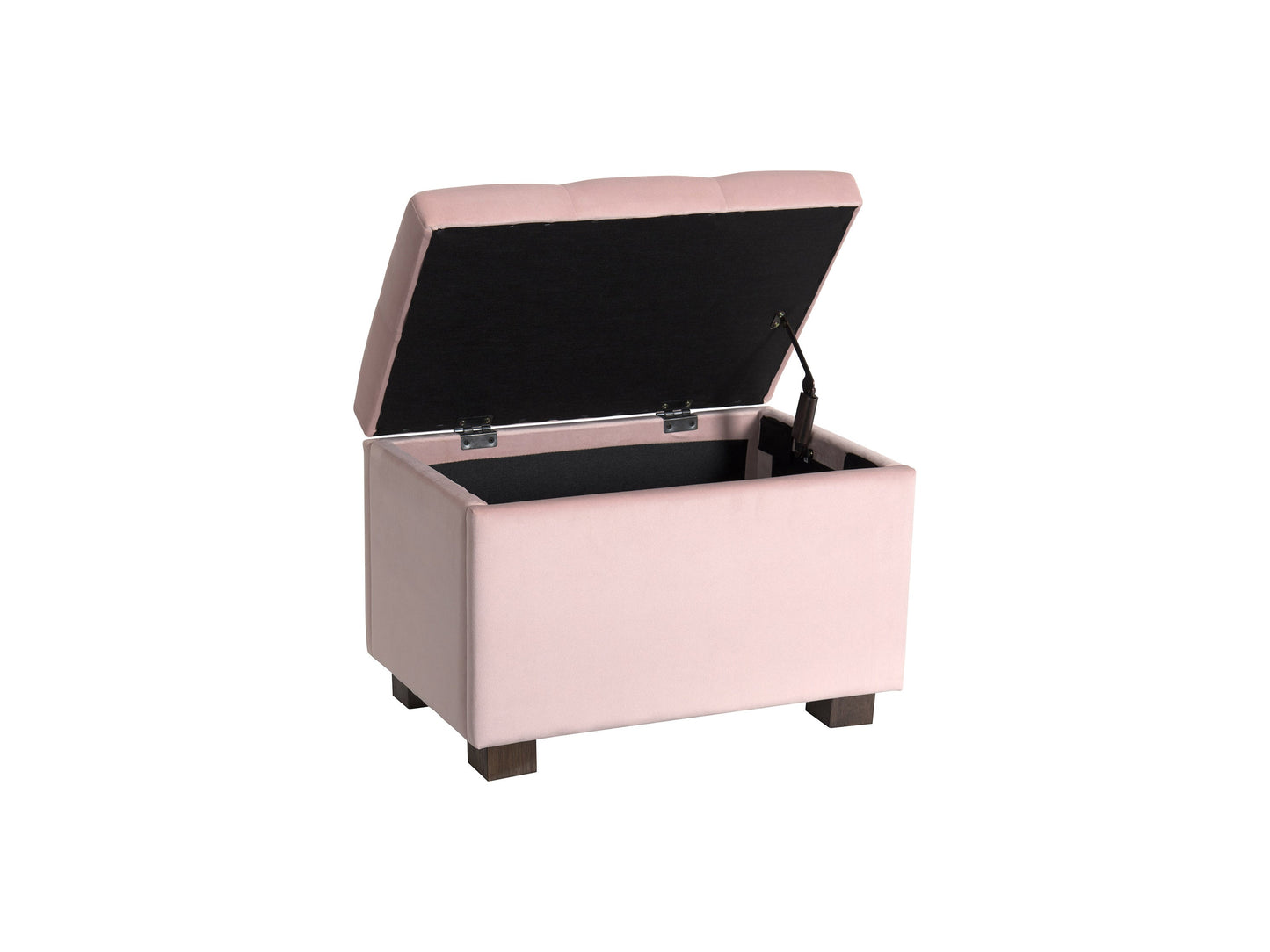 pink Velvet Ottoman with Storage Asha Collection product image by CorLiving#color_asha-pink