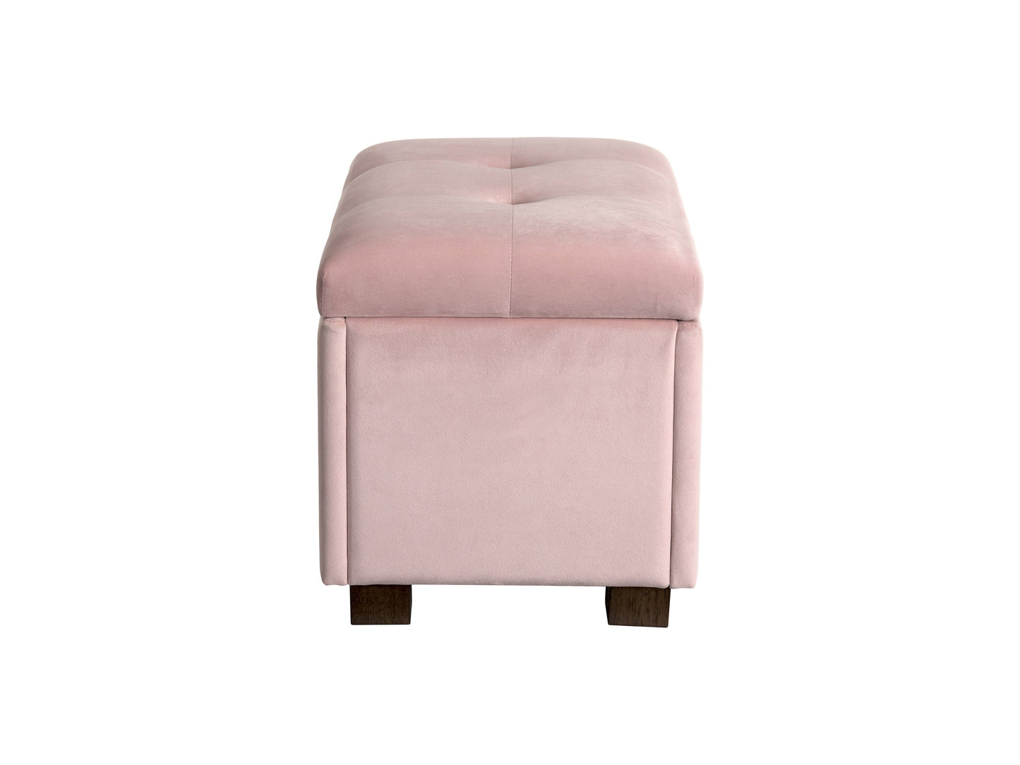 pink Velvet Ottoman with Storage Asha Collection product image by CorLiving#color_asha-pink