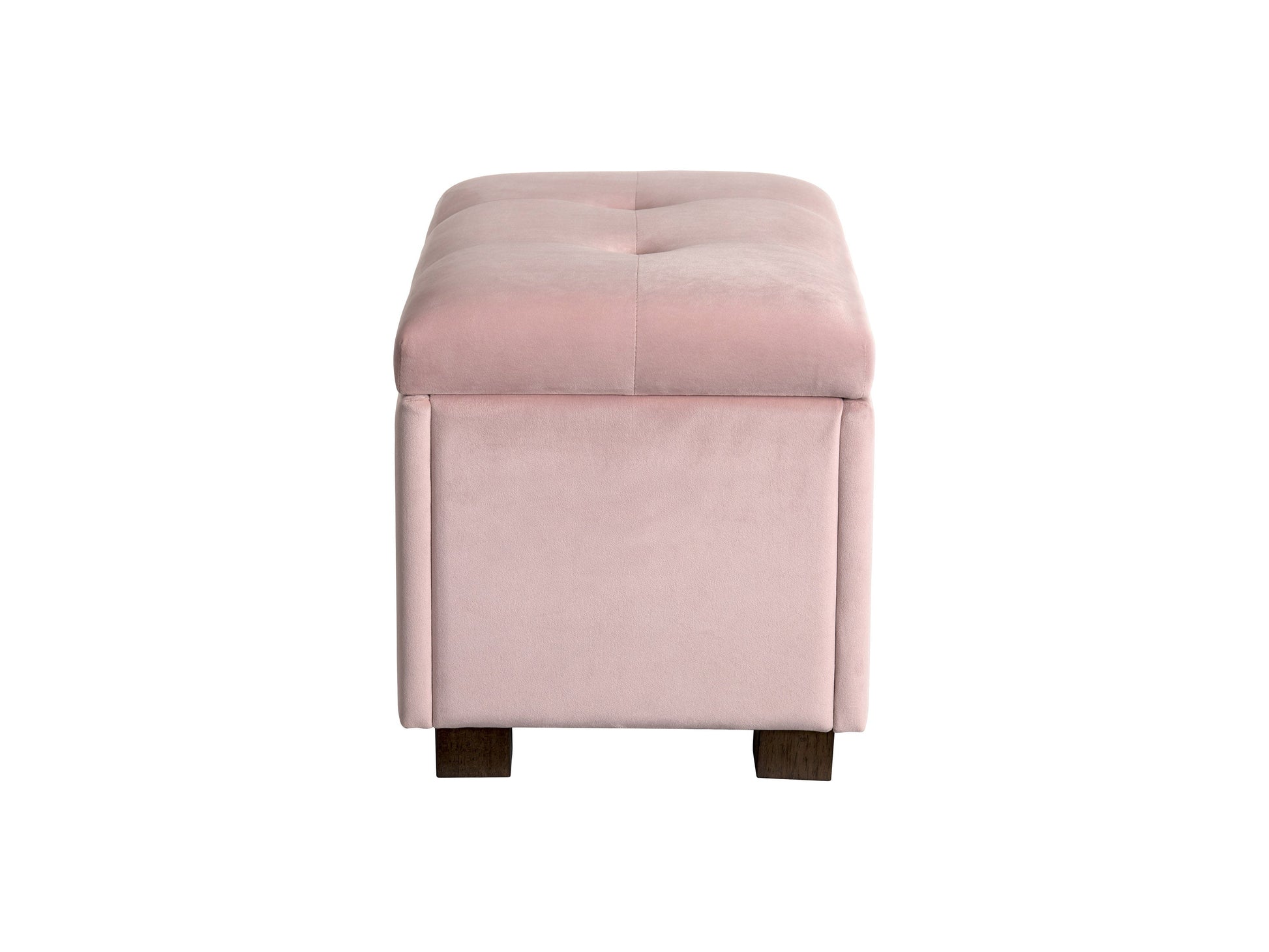 pink Velvet Ottoman with Storage Asha Collection product image by CorLiving#color_asha-pink