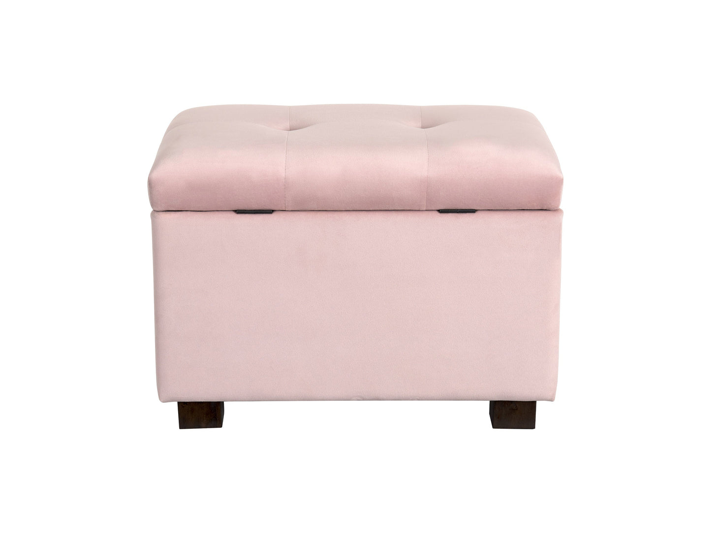pink Velvet Ottoman with Storage Asha Collection product image by CorLiving#color_asha-pink