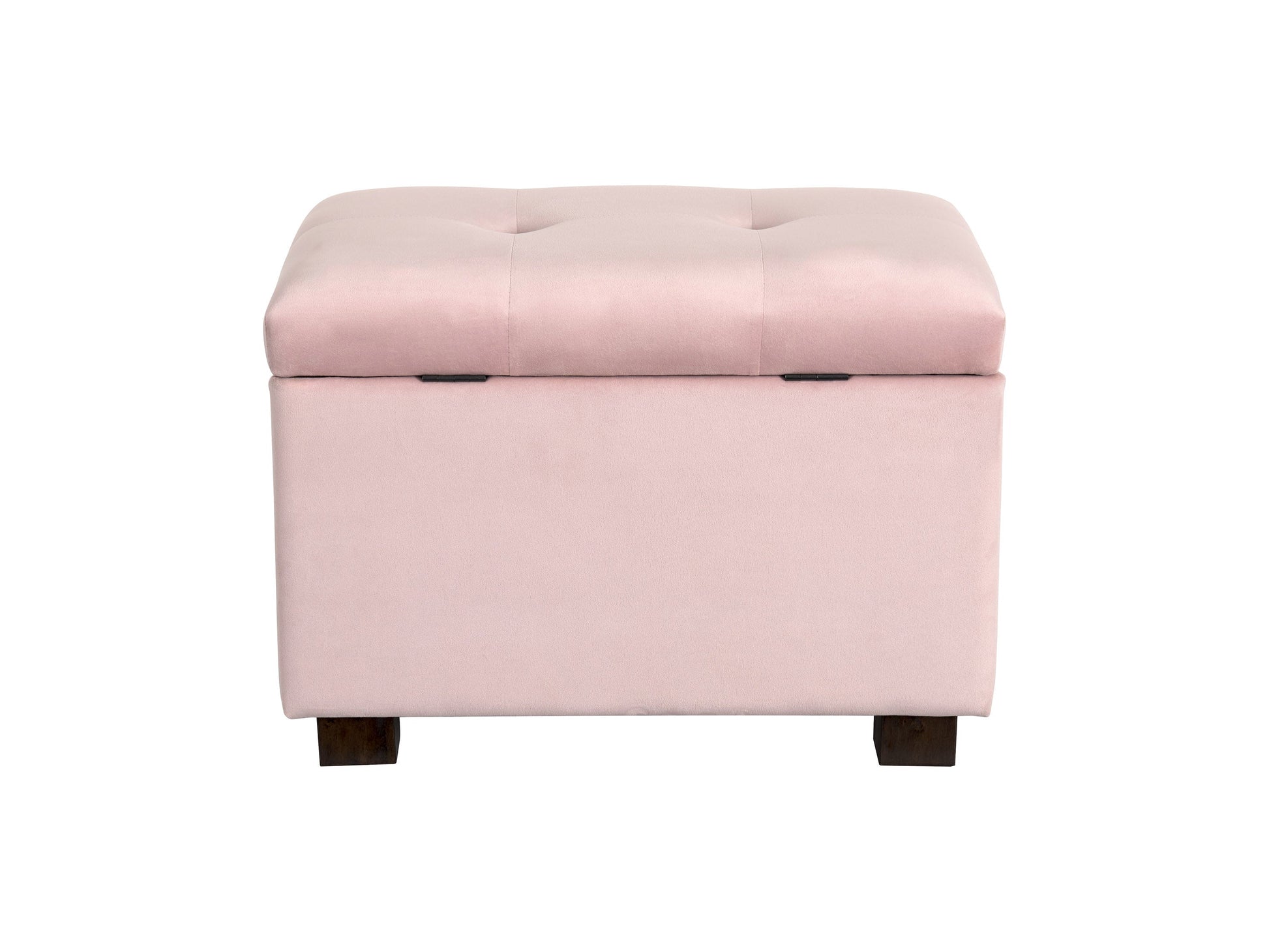 pink Velvet Ottoman with Storage Asha Collection product image by CorLiving#color_asha-pink