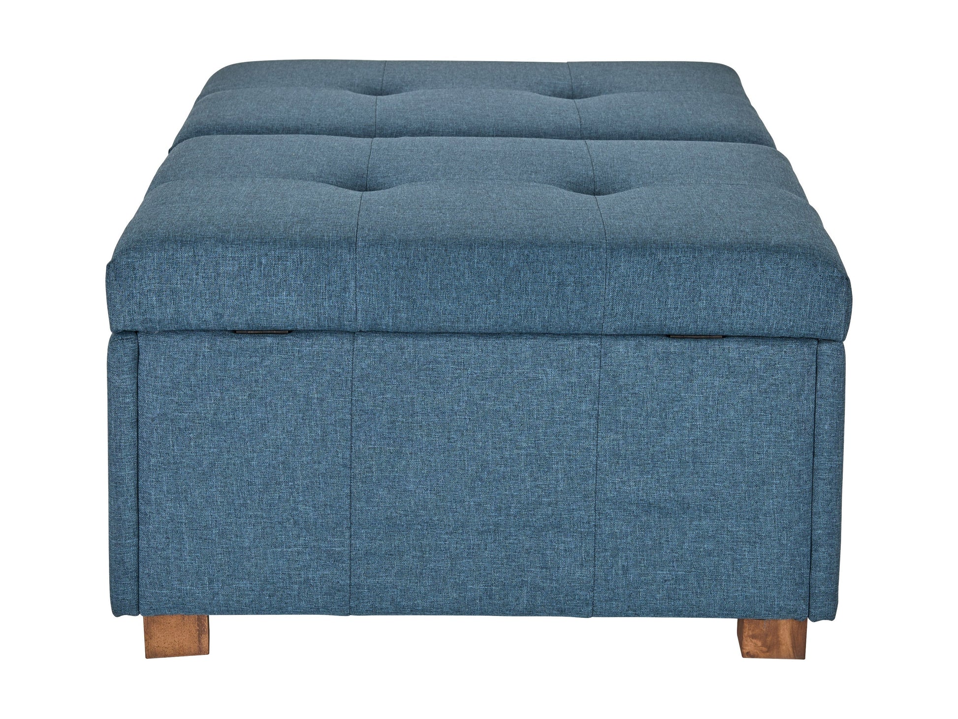 blue Double Storage Ottoman Bench Yves Collection product image by CorLiving#color_yves-prussian-blue