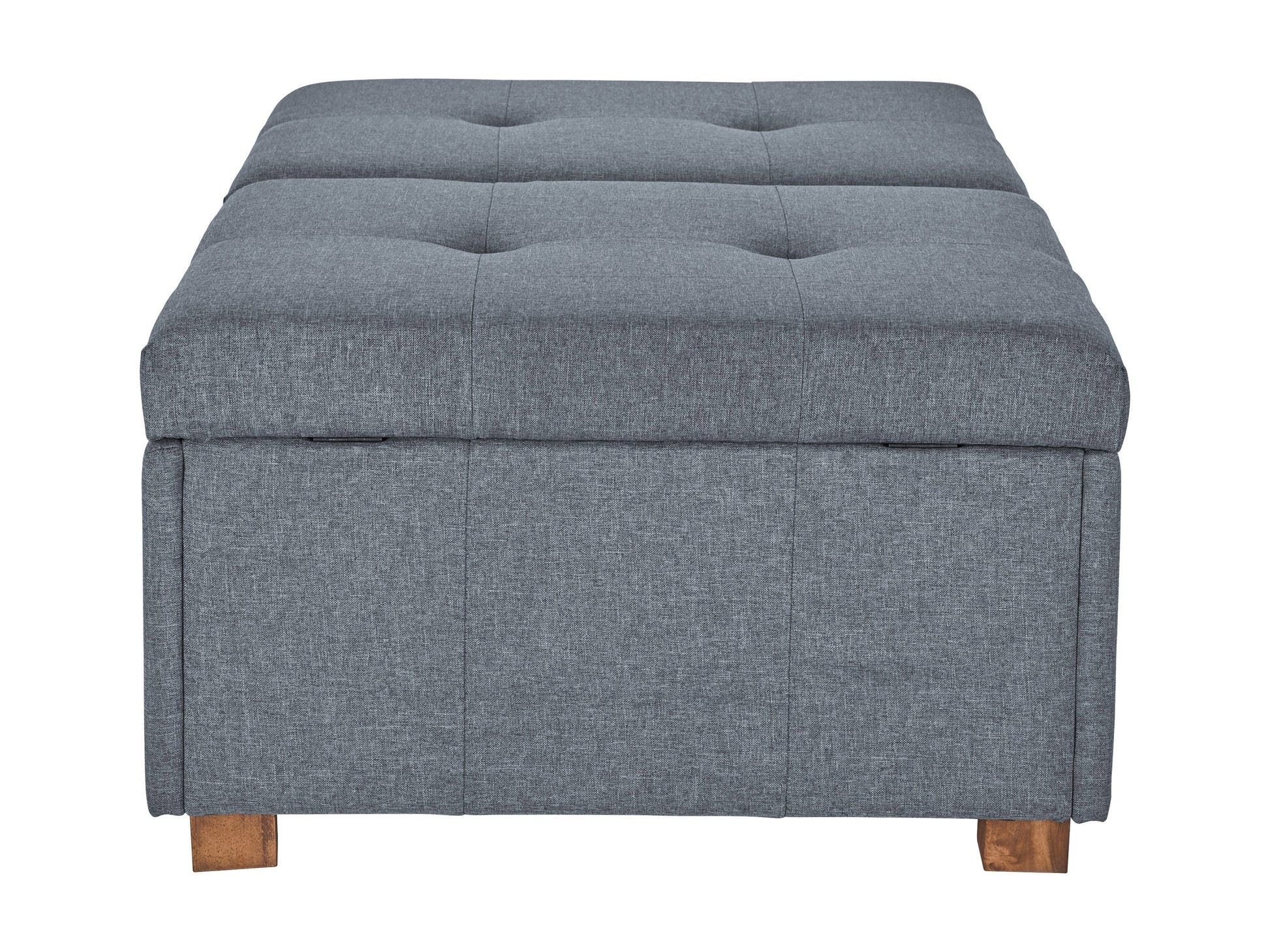 grey Double Storage Ottoman Bench Yves Collection product image by CorLiving#color_yves-grey
