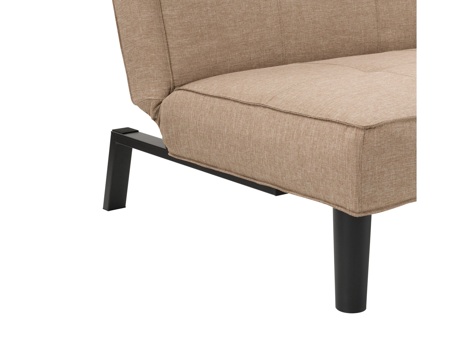 beige Convertible Futon Sofa Bed Yorkton collection detail image by CorLiving#color_beige