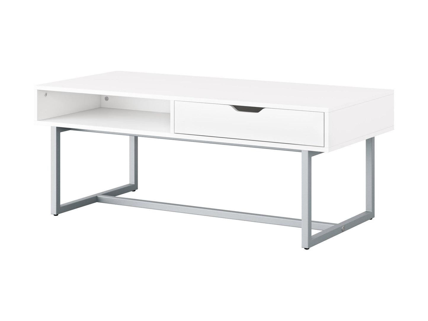 white Modern Rectangular Coffee Table Marley Collection product image by CorLiving#color_white