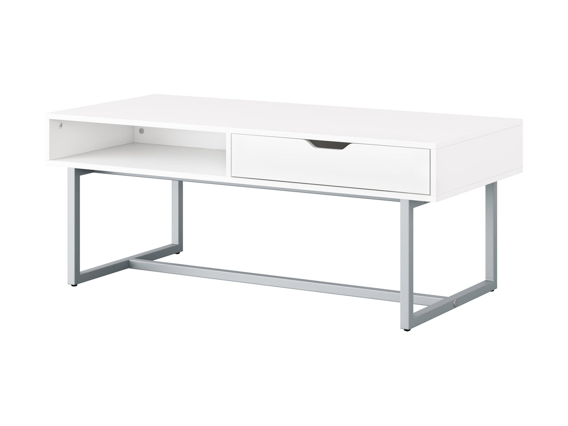white Modern Rectangular Coffee Table Marley Collection product image by CorLiving#color_white
