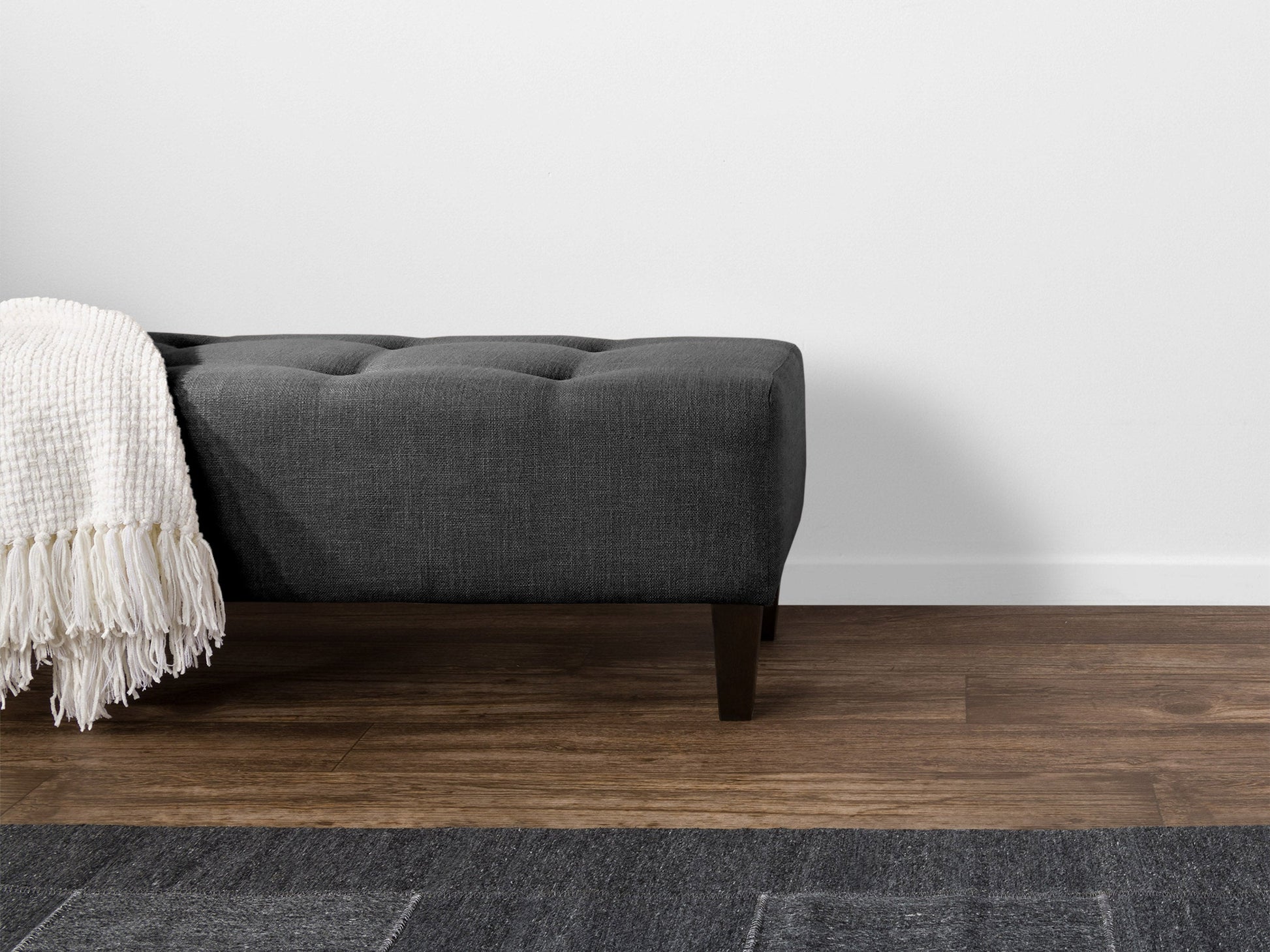 dark grey Accent Bench Raya Collection lifestyle scene by CorLiving#color_raya-dark-grey