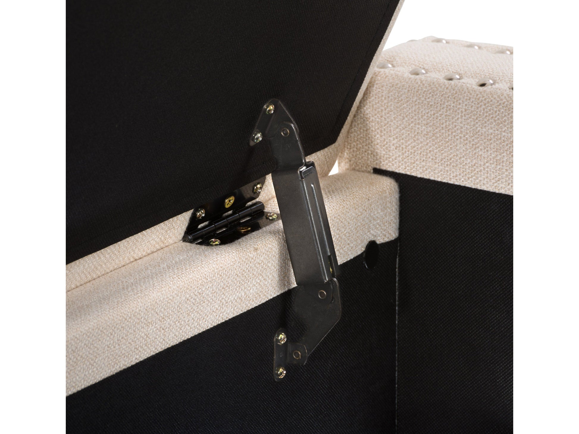 beige End of Bed Storage Bench Luna Collection detail image by CorLiving#color_luna-beige