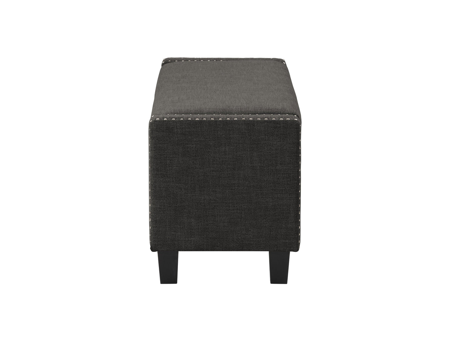 dark grey End of Bed Storage Bench Luna Collection product image by CorLiving#color_luna-dark-grey