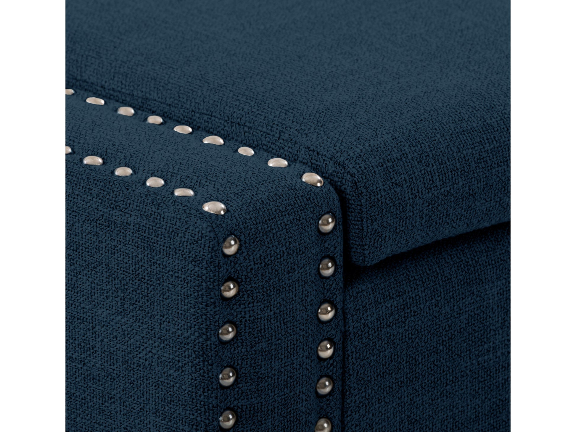 navy blue End of Bed Storage Bench Luna Collection detail image by CorLiving#color_luna-navy-blue