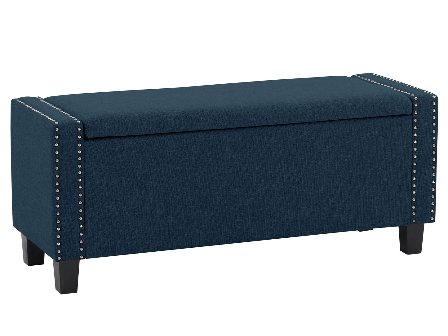 navy blue End of Bed Storage Bench Luna Collection product image by CorLiving#color_luna-navy-blue