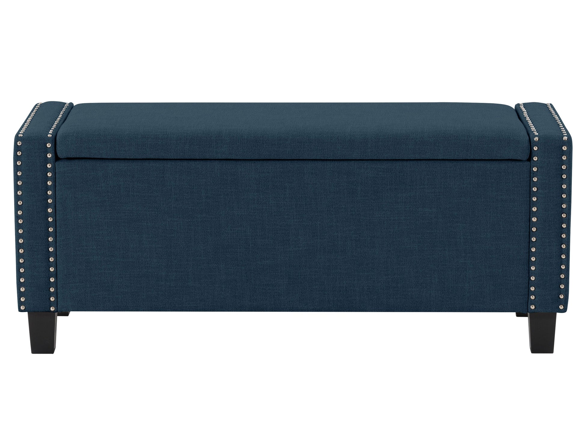 navy blue End of Bed Storage Bench Luna Collection product image by CorLiving#color_luna-navy-blue