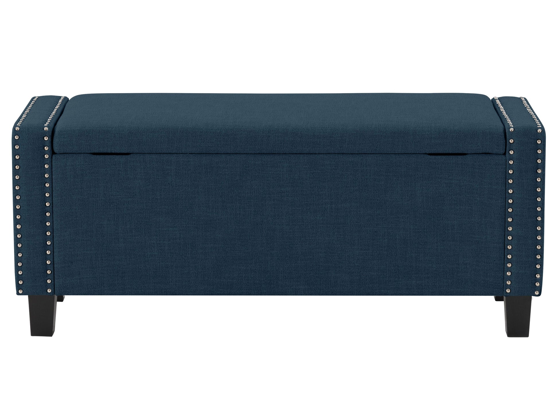navy blue End of Bed Storage Bench Luna Collection product image by CorLiving#color_luna-navy-blue