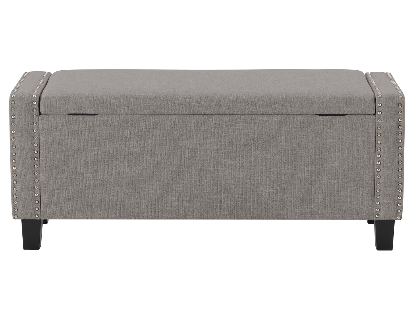 light grey End of Bed Storage Bench Luna Collection product image by CorLiving#color_luna-light-grey