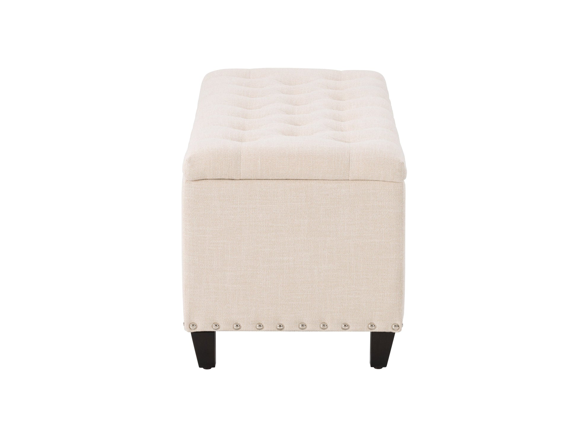 beige End of Bed Storage Bench Leilani Collection product image by CorLiving#color_leilani-beige