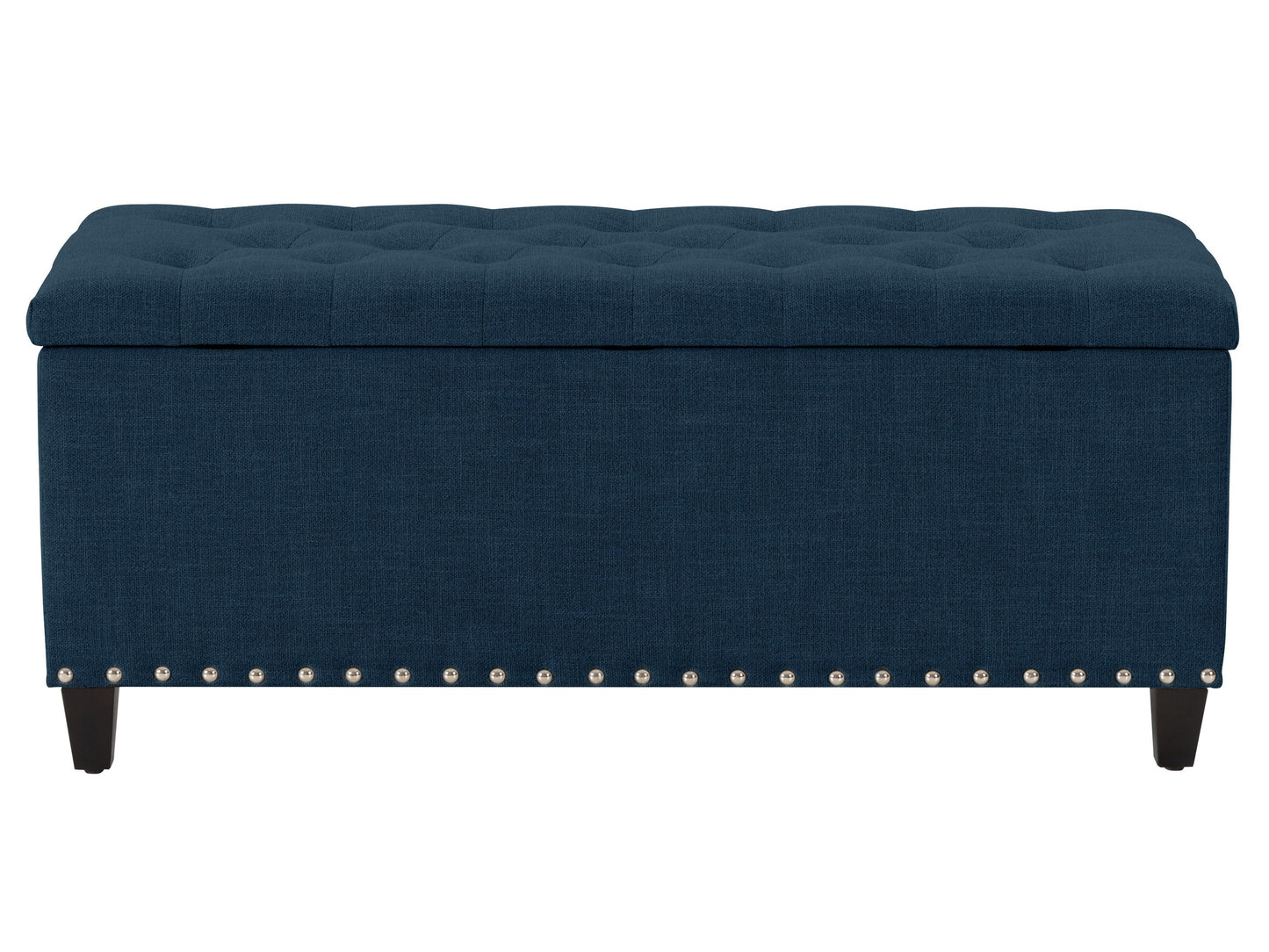 navy blue End of Bed Storage Bench Leilani Collection product image by CorLiving#color_leilani-navy-blue