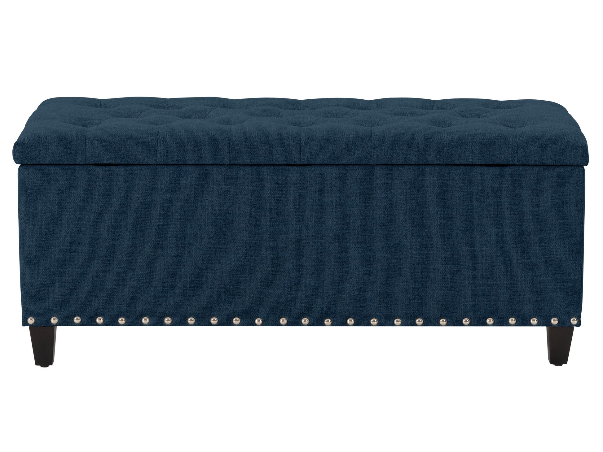 navy blue End of Bed Storage Bench Leilani Collection product image by CorLiving#color_leilani-navy-blue
