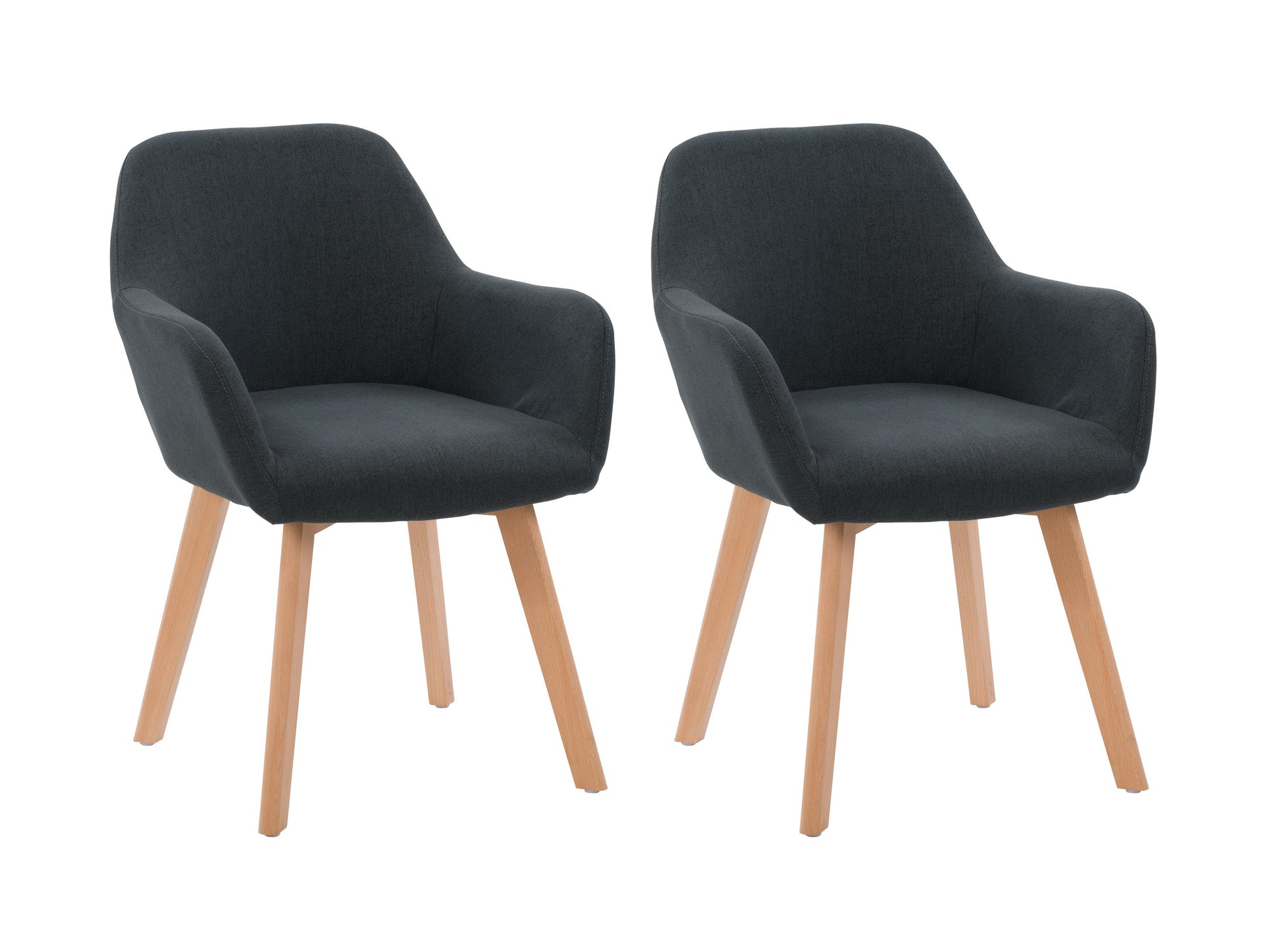 dark grey Dining Chairs, Set of 2 Aaliyah Collection product image by CorLiving#color_dark-grey