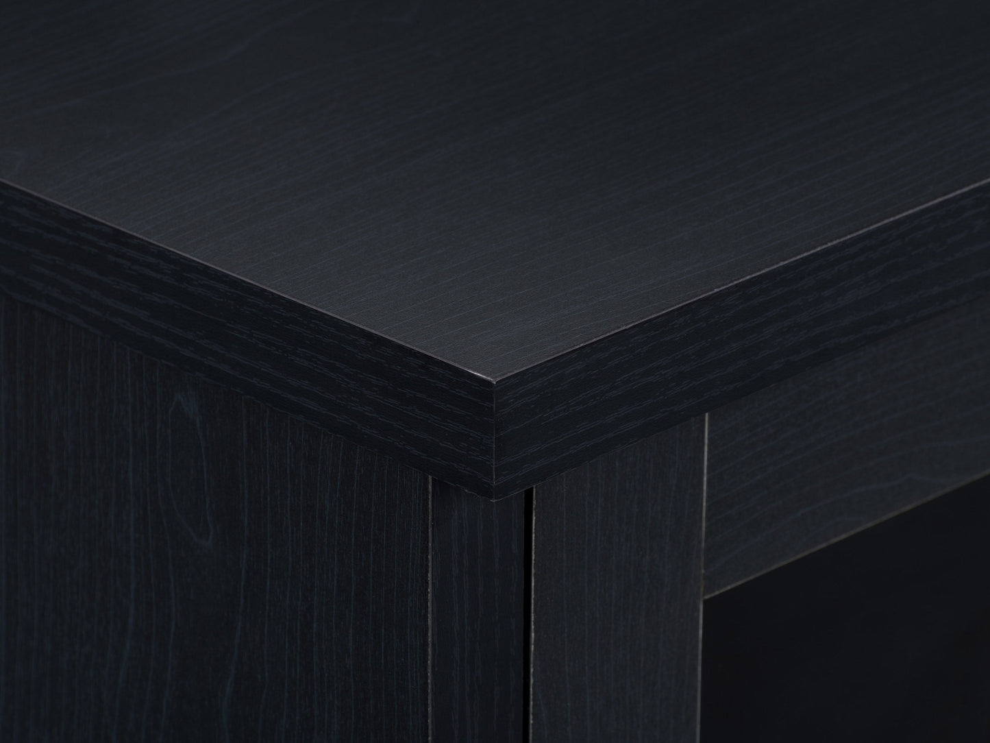 black TV Bench for TV's up to 95" Fremont Collection detail image by CorLiving#color_black