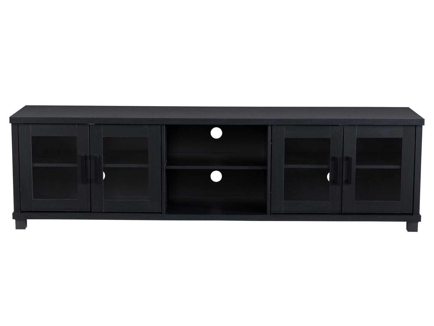 black TV Bench for TV's up to 95" Fremont Collection product image by CorLiving#color_black