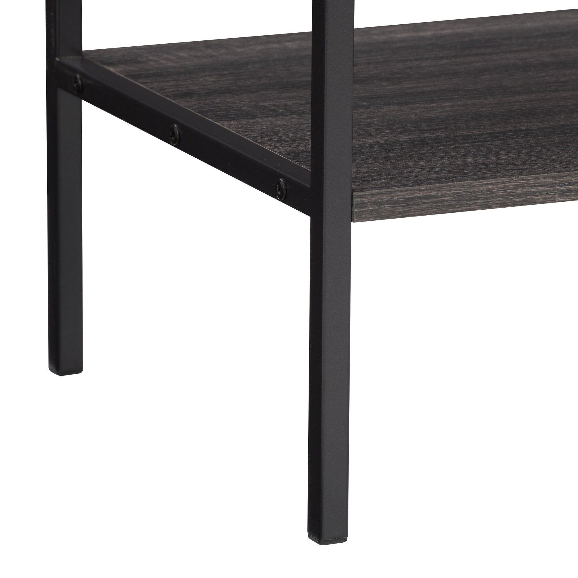 distressed carbon grey black duotone Farmhouse Console Table Joliet Collection detail image by CorLiving#color_distressed-carbon-grey-black-duotone