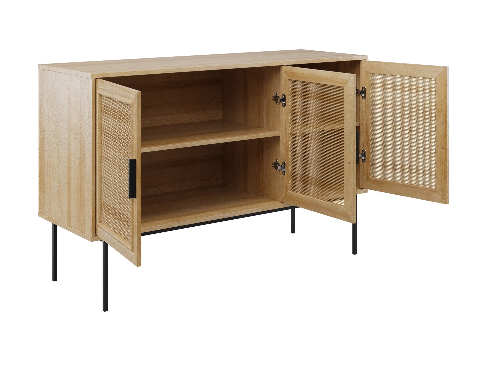 light brown Wood Sideboard Buffet Emmett Collection product image by CorLiving#color_emmett-light-brown