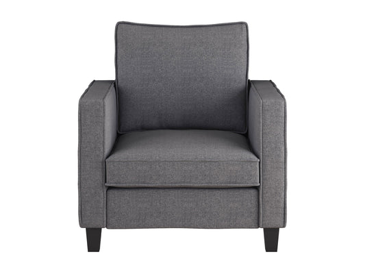 grey Mid-Century Modern Armchair Georgia Collection product image by CorLiving#color_georgia-grey