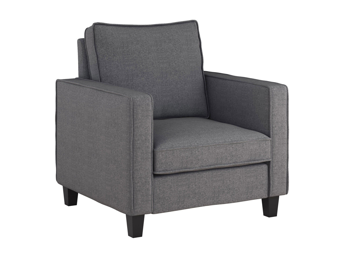 grey Mid-Century Modern Armchair Georgia Collection product image by CorLiving#color_georgia-grey