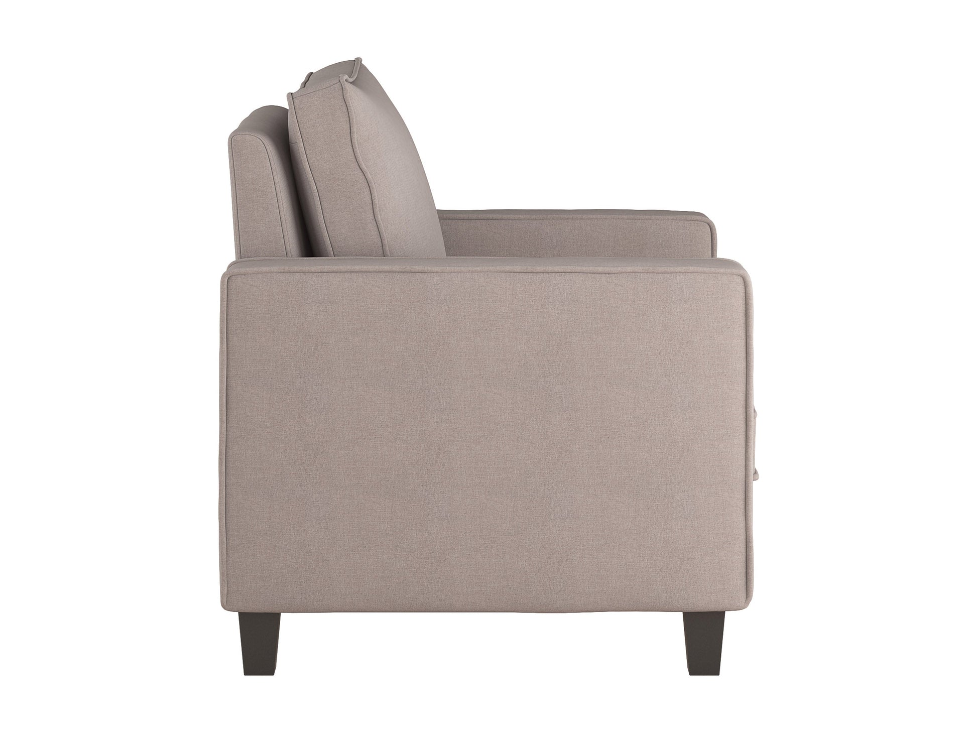 taupe Mid-Century Modern Armchair Georgia Collection product image by CorLiving#color_georgia-taupe