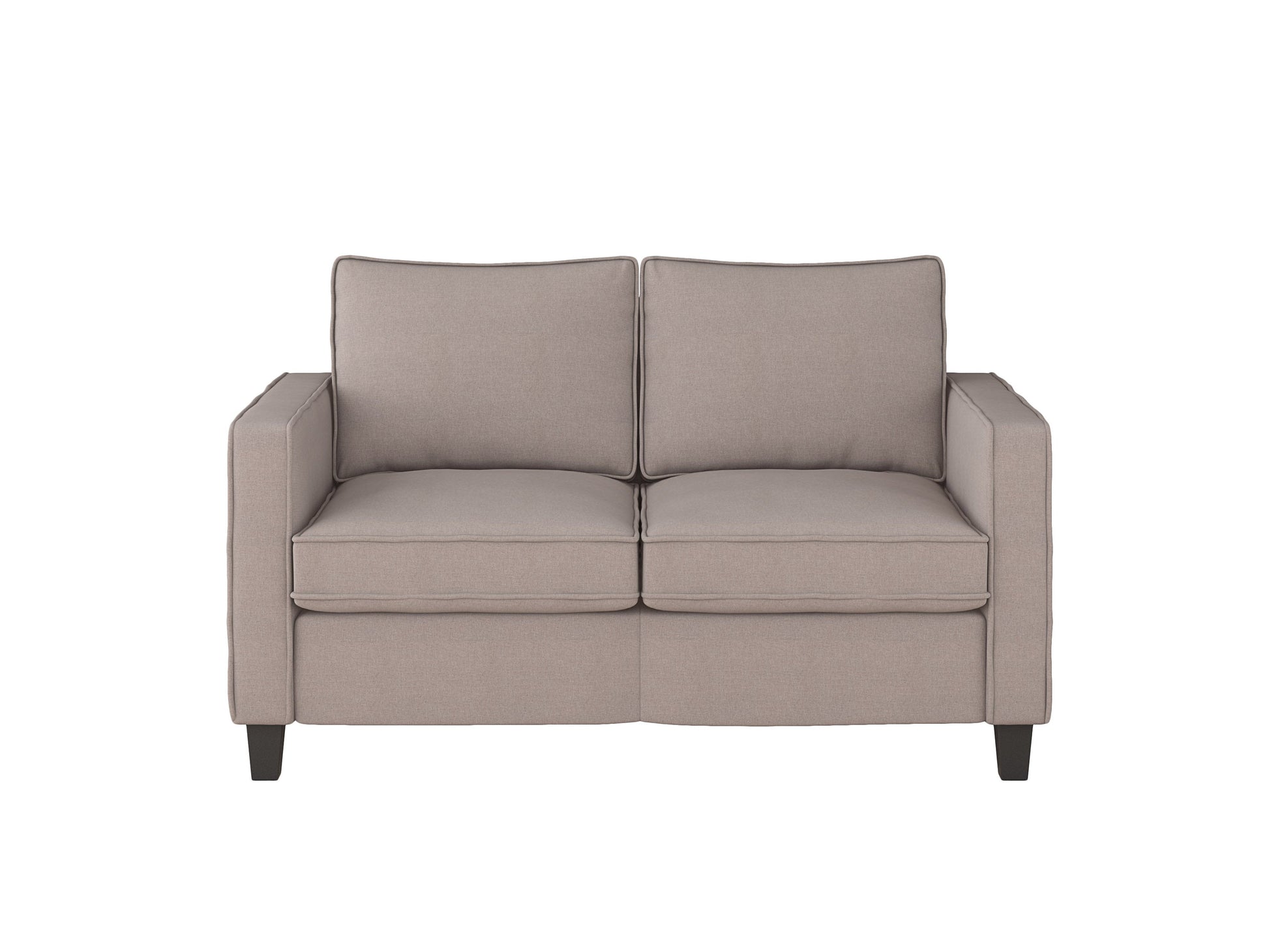 taupe 2 Seater Loveseat and Chair Set, 2 piece Georgia Collection detail image by CorLiving#color_georgia-taupe