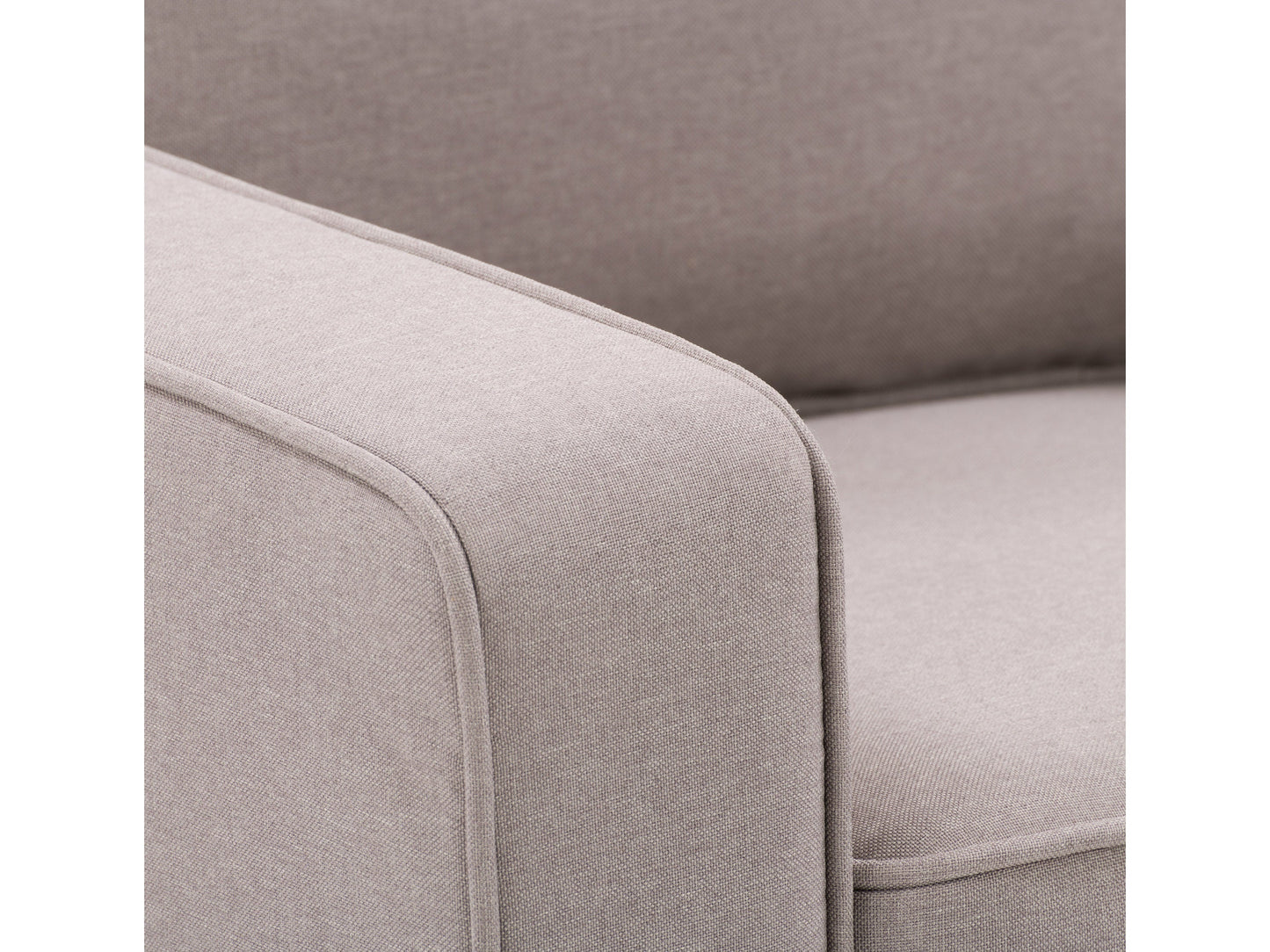 taupe 2 Seater Loveseat and Chair Set, 2 piece Georgia Collection detail image by CorLiving#color_georgia-taupe