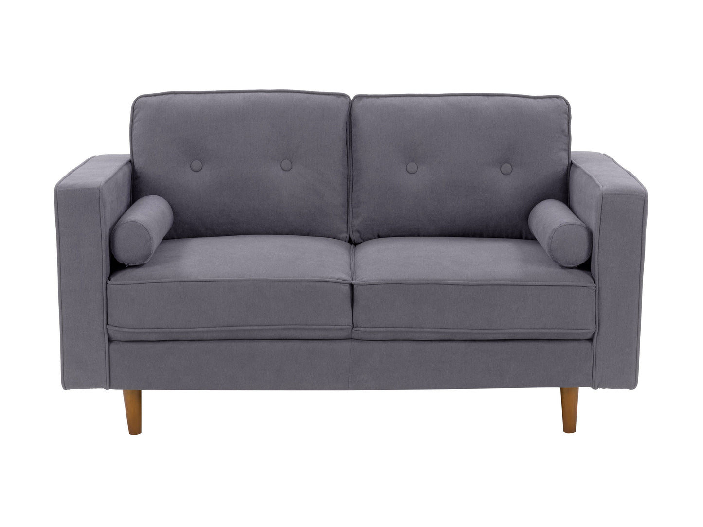 grey 2 Seater Loveseat Sofa Mulberry collection product image by CorLiving#color_grey