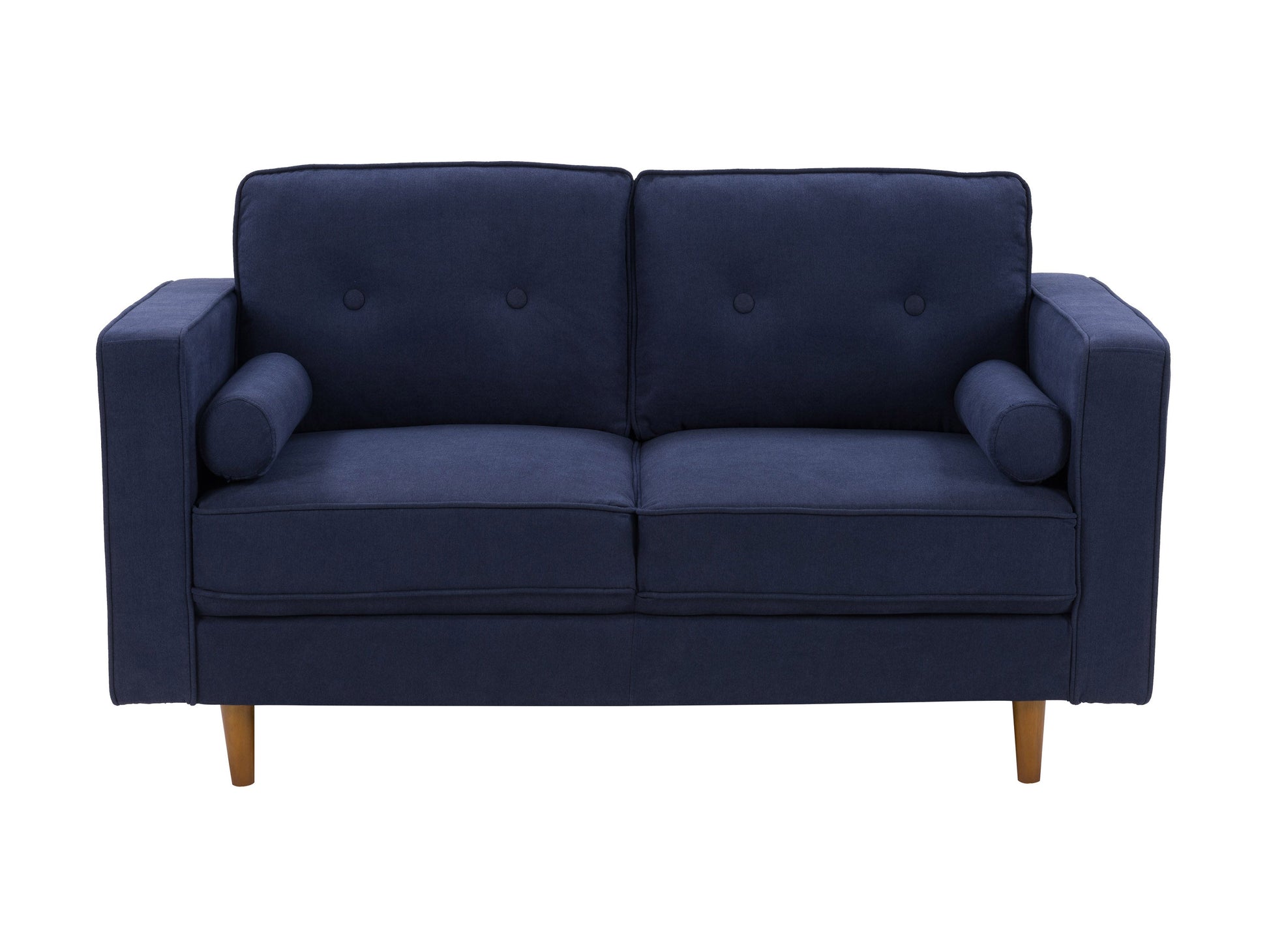 navy blue 2 Seater Loveseat Sofa Mulberry collection product image by CorLiving#color_navy-blue