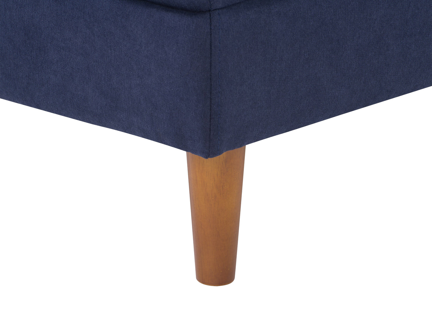 navy blue Mid-Century Modern Ottoman Mulberry Collection detail image by CorLiving#color_mulberry-navy-blue