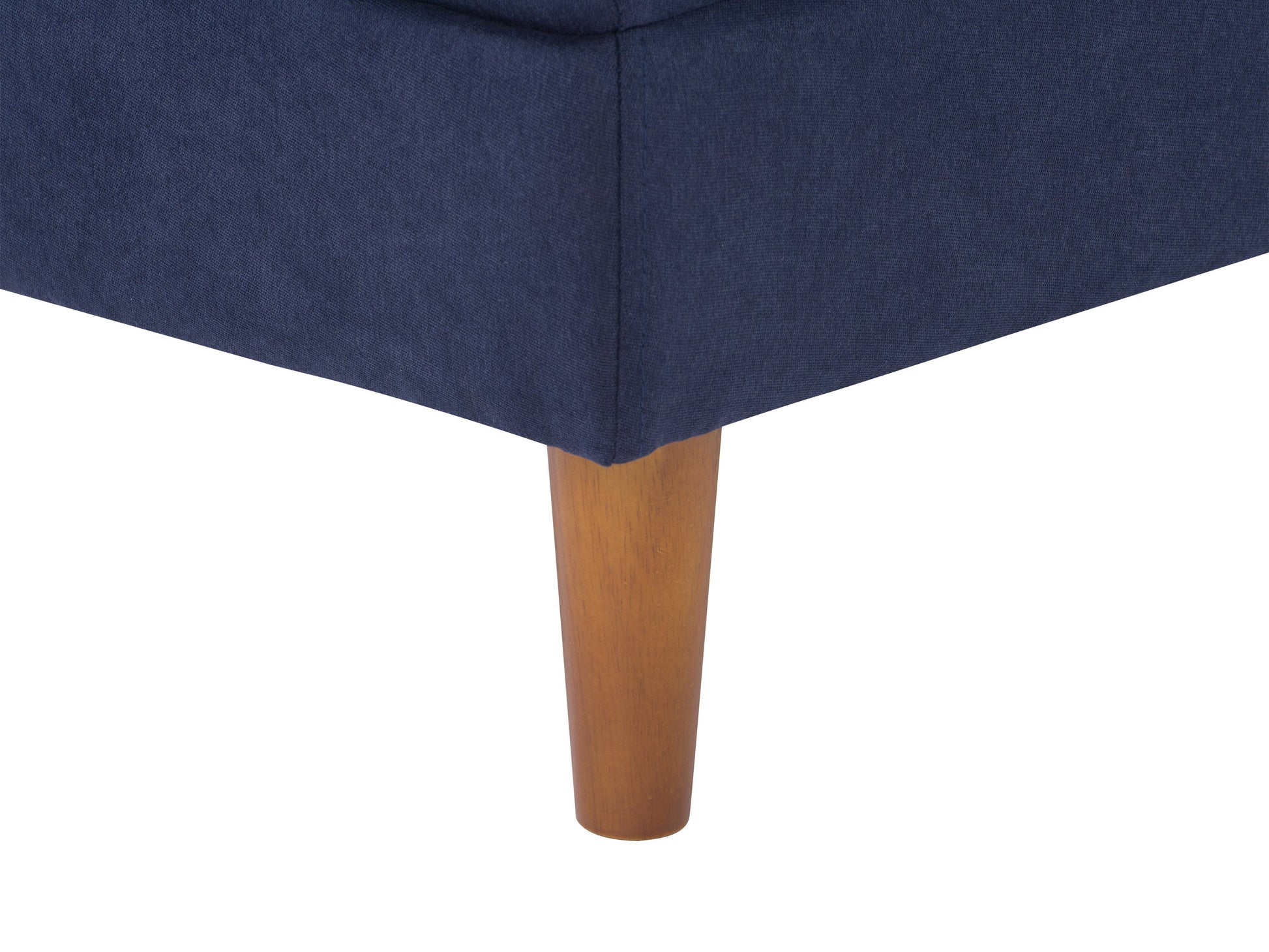 navy blue Mid-Century Modern Ottoman Mulberry Collection detail image by CorLiving#color_mulberry-navy-blue