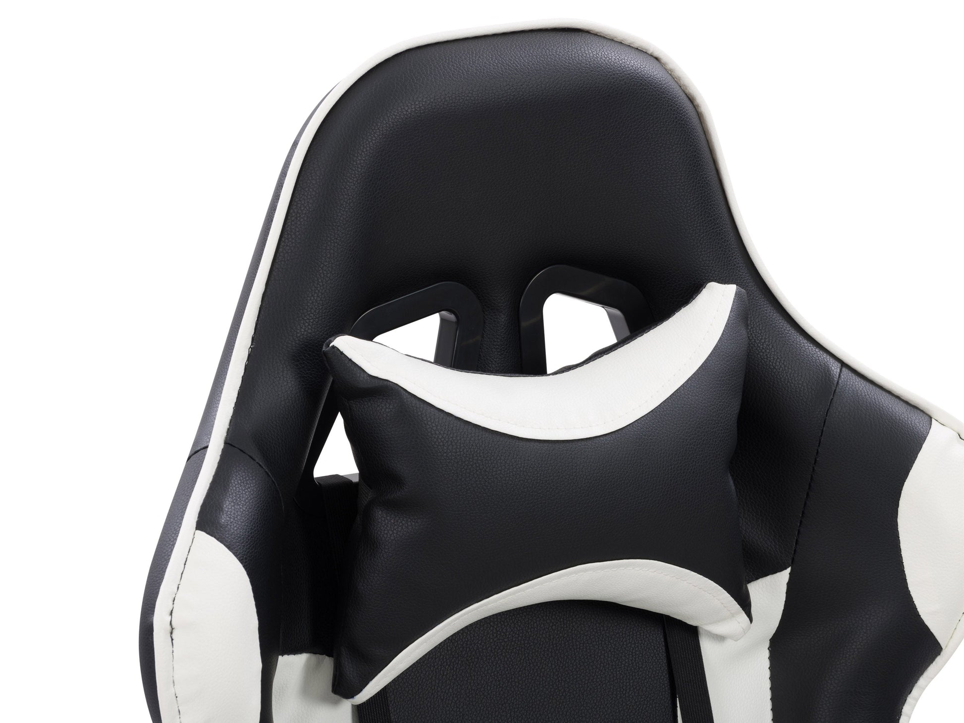 black and white Reclining Gaming Chair Ravagers Collection detail image by CorLiving#color_black-and-white