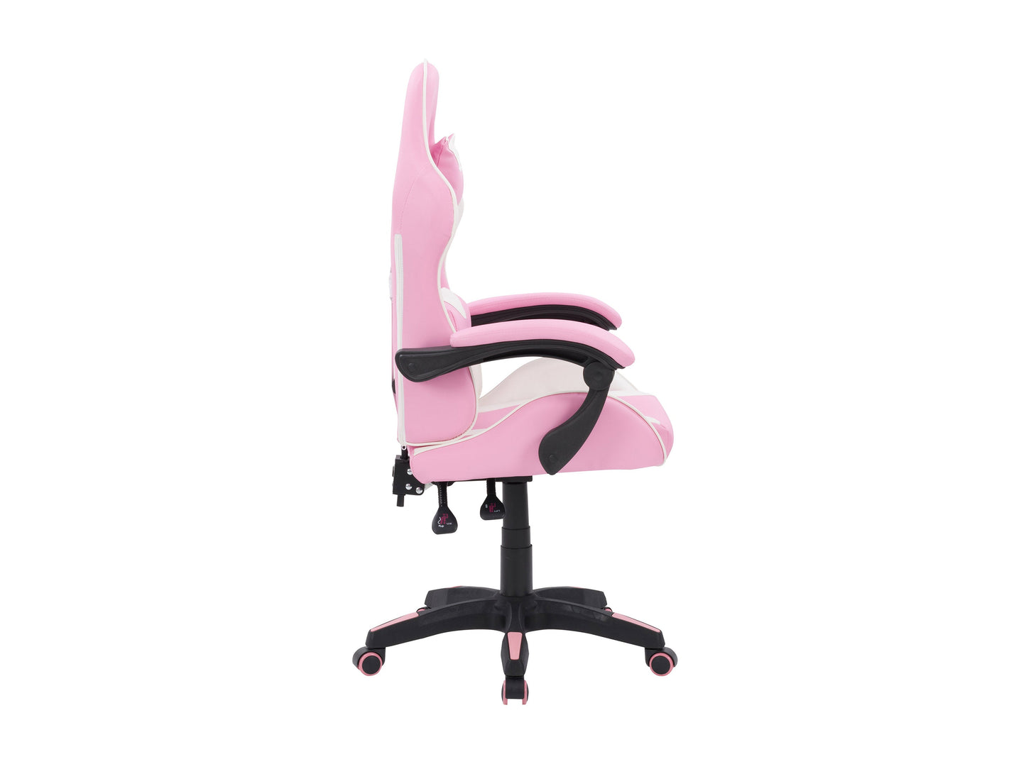 pink and white Reclining Gaming Chair Ravagers Collection product image by CorLiving#color_pink-and-white