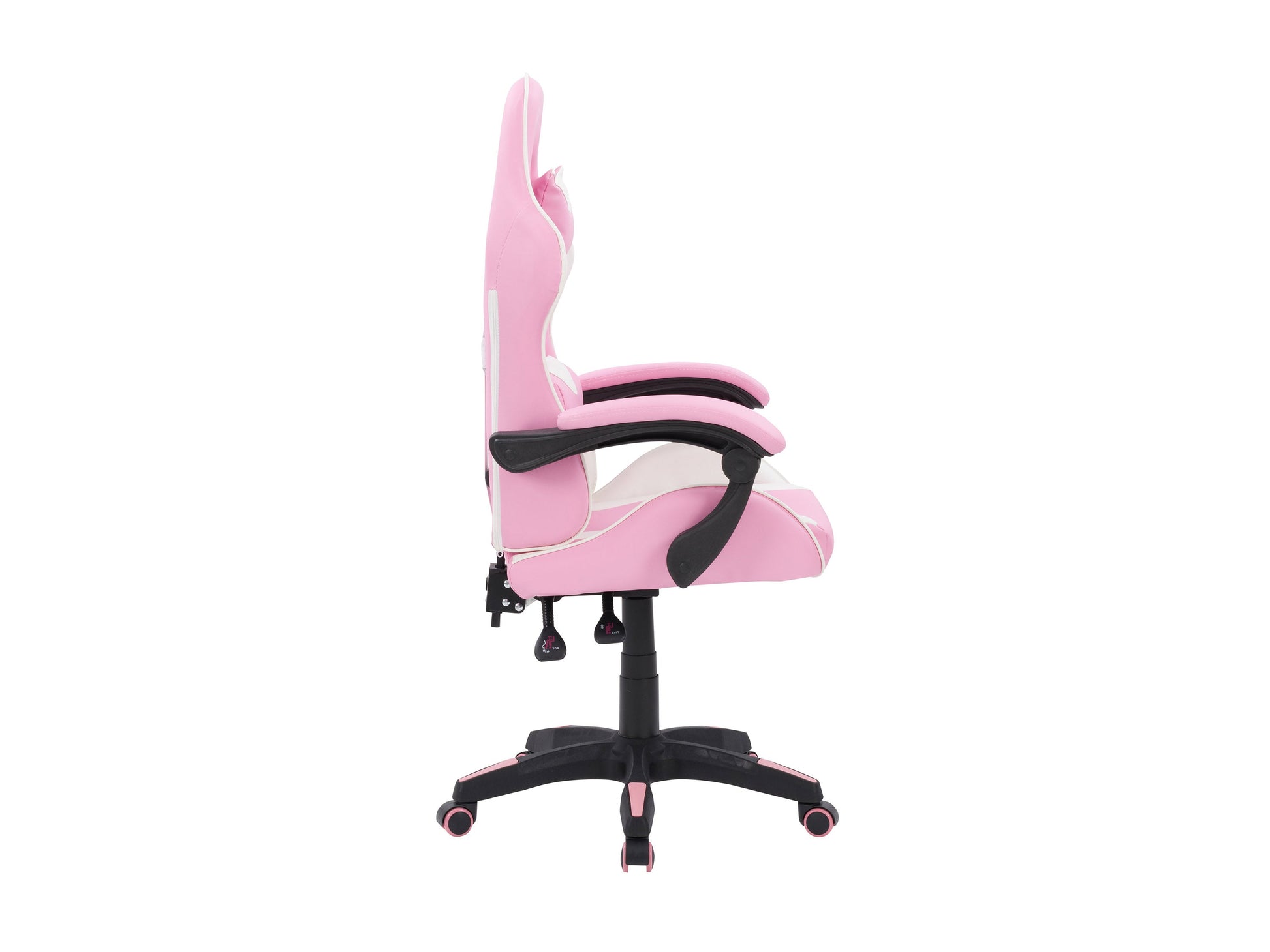 pink and white Reclining Gaming Chair Ravagers Collection product image by CorLiving#color_pink-and-white