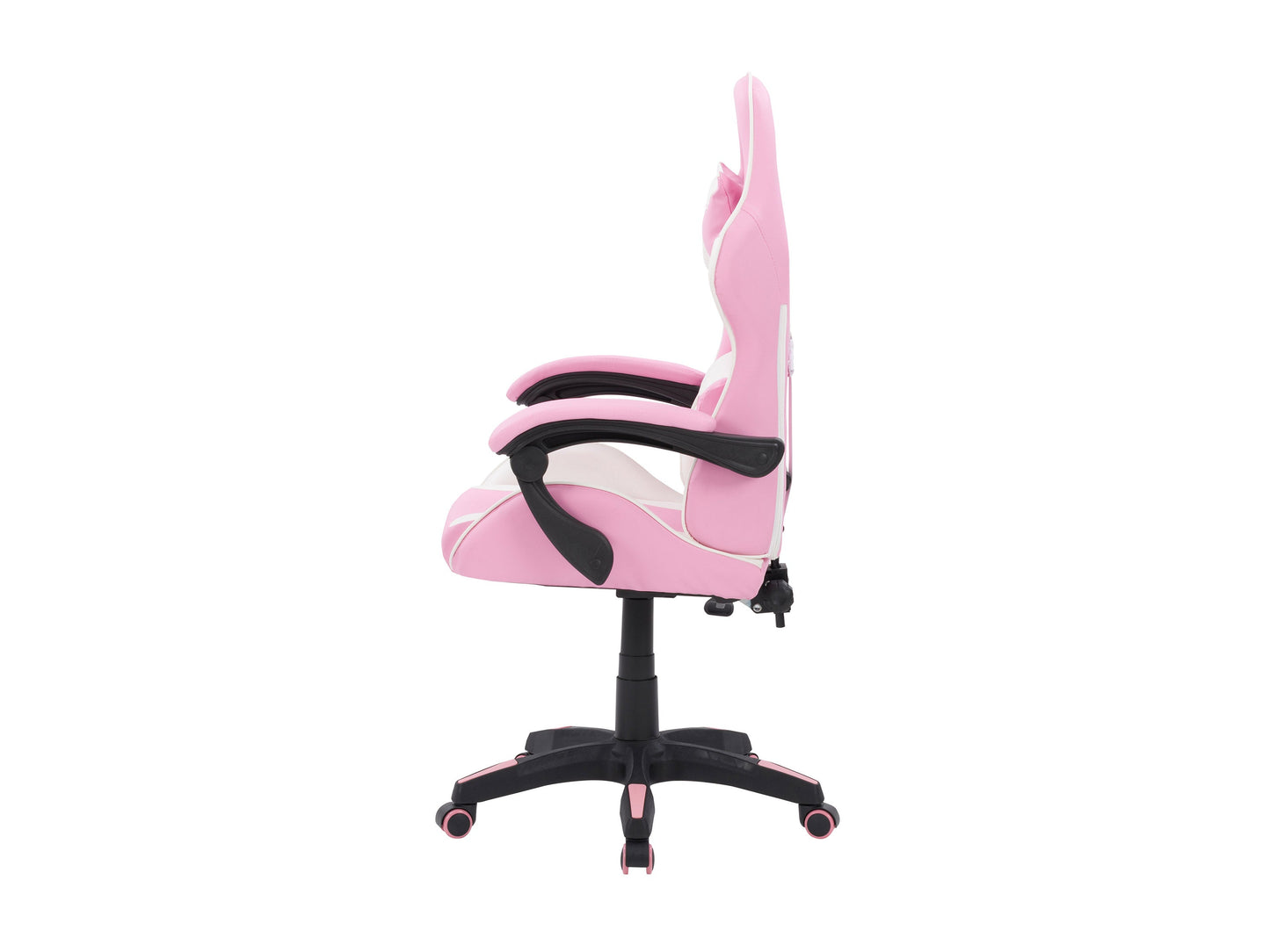 pink and white Reclining Gaming Chair Ravagers Collection product image by CorLiving#color_pink-and-white