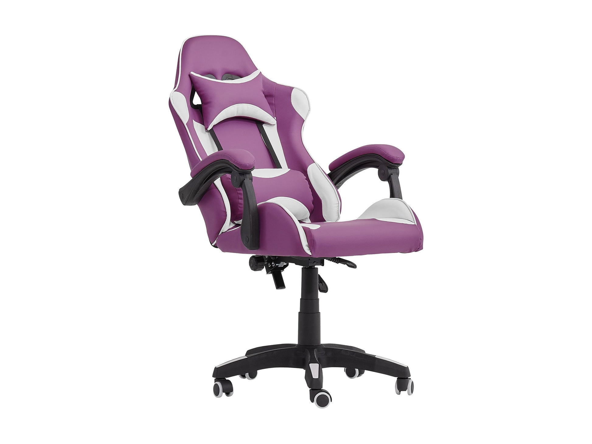 purple and white Reclining Gaming Chair Ravagers Collection product image by CorLiving#color_purple-and-white