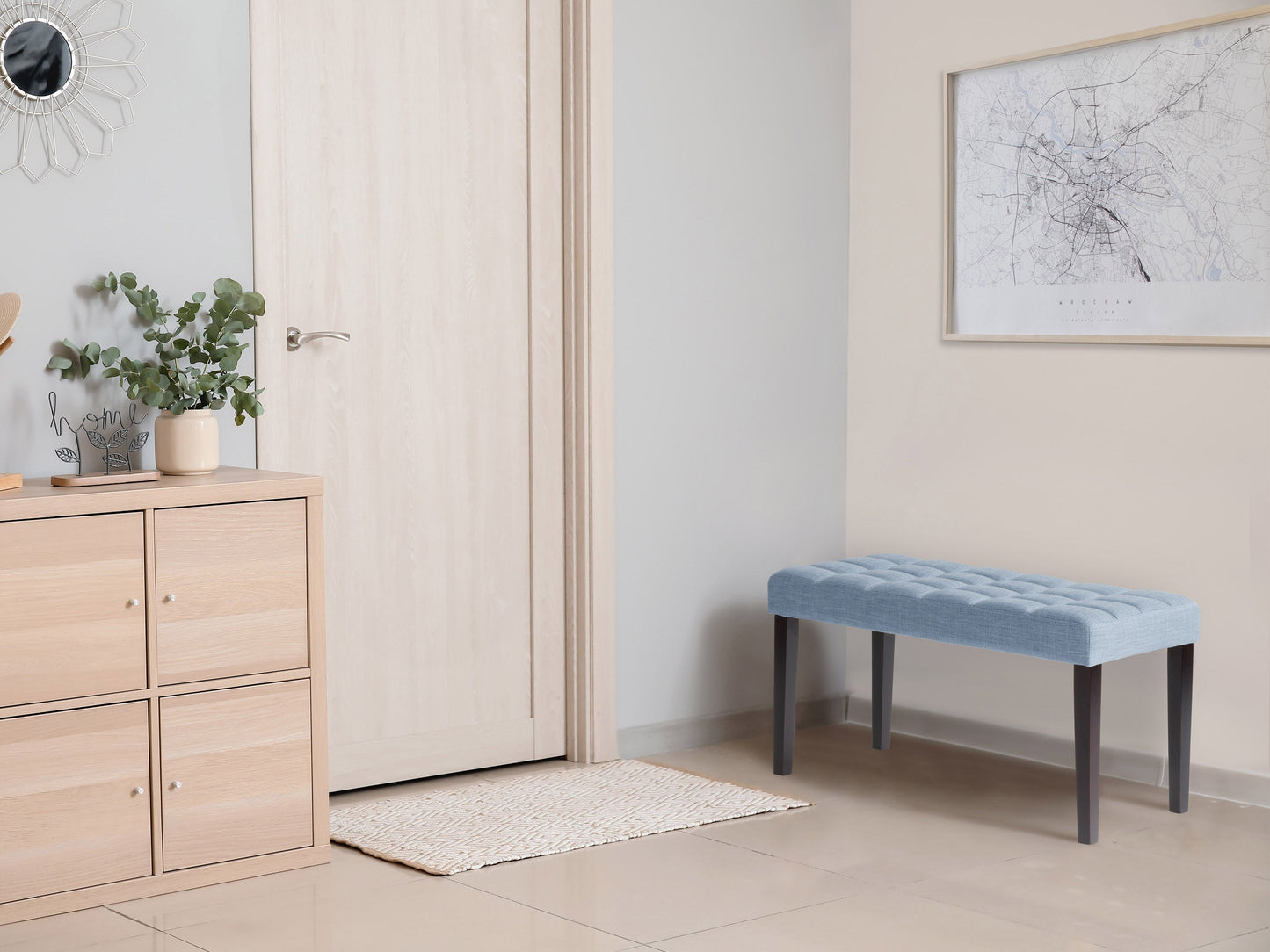 blue Accent Bench California Collection lifestyle scene by CorLiving#color_california-blue