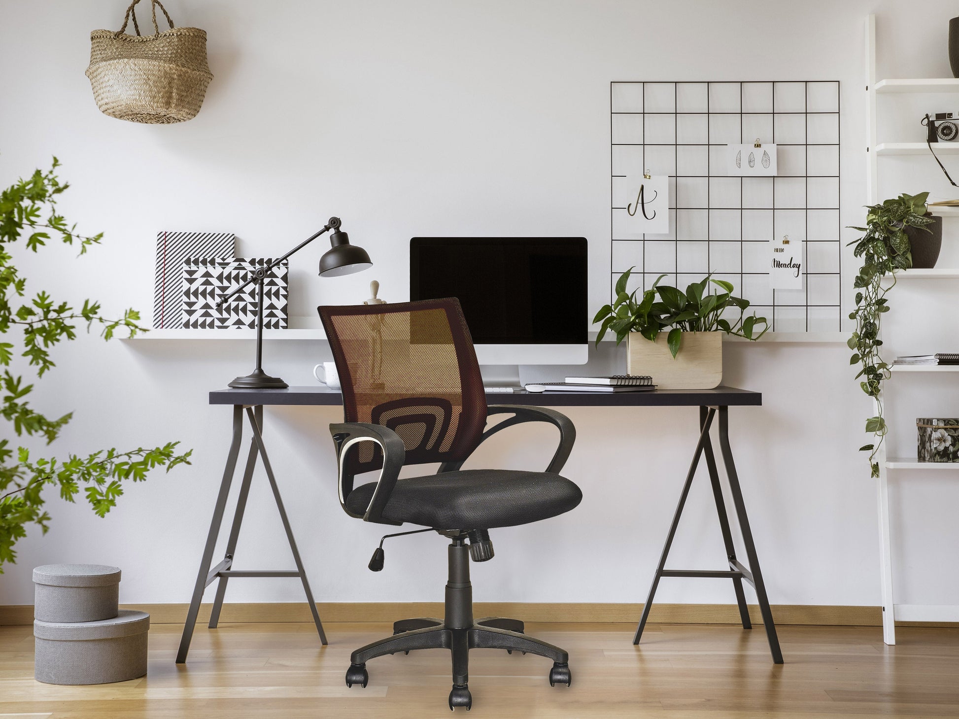 dark brown Mesh Back Office Chair Jaxon Collection lifestyle scene by CorLiving#color_dark-brown