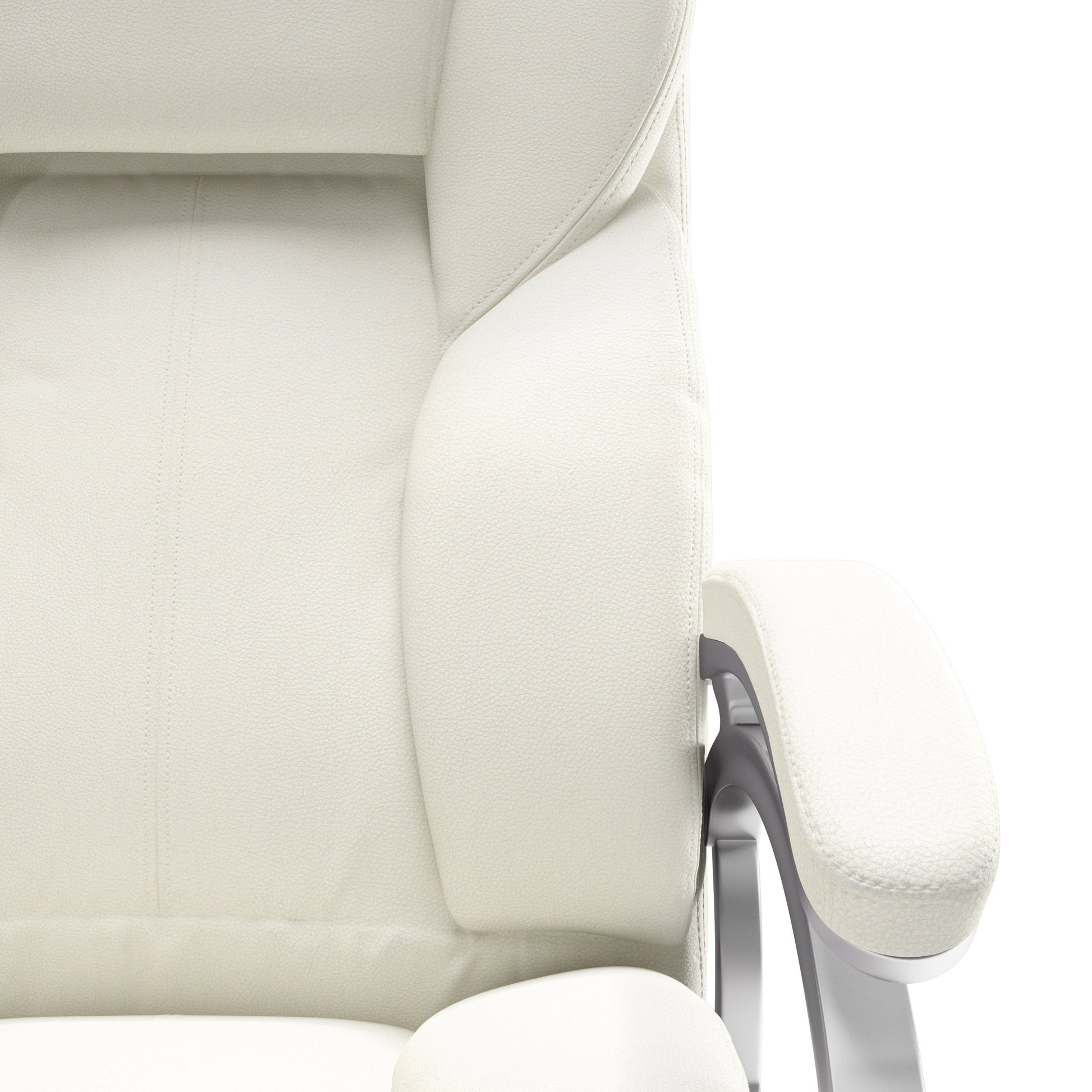 antique white Executive Office Chair Leon Collection detail image by CorLiving#color_antique-white