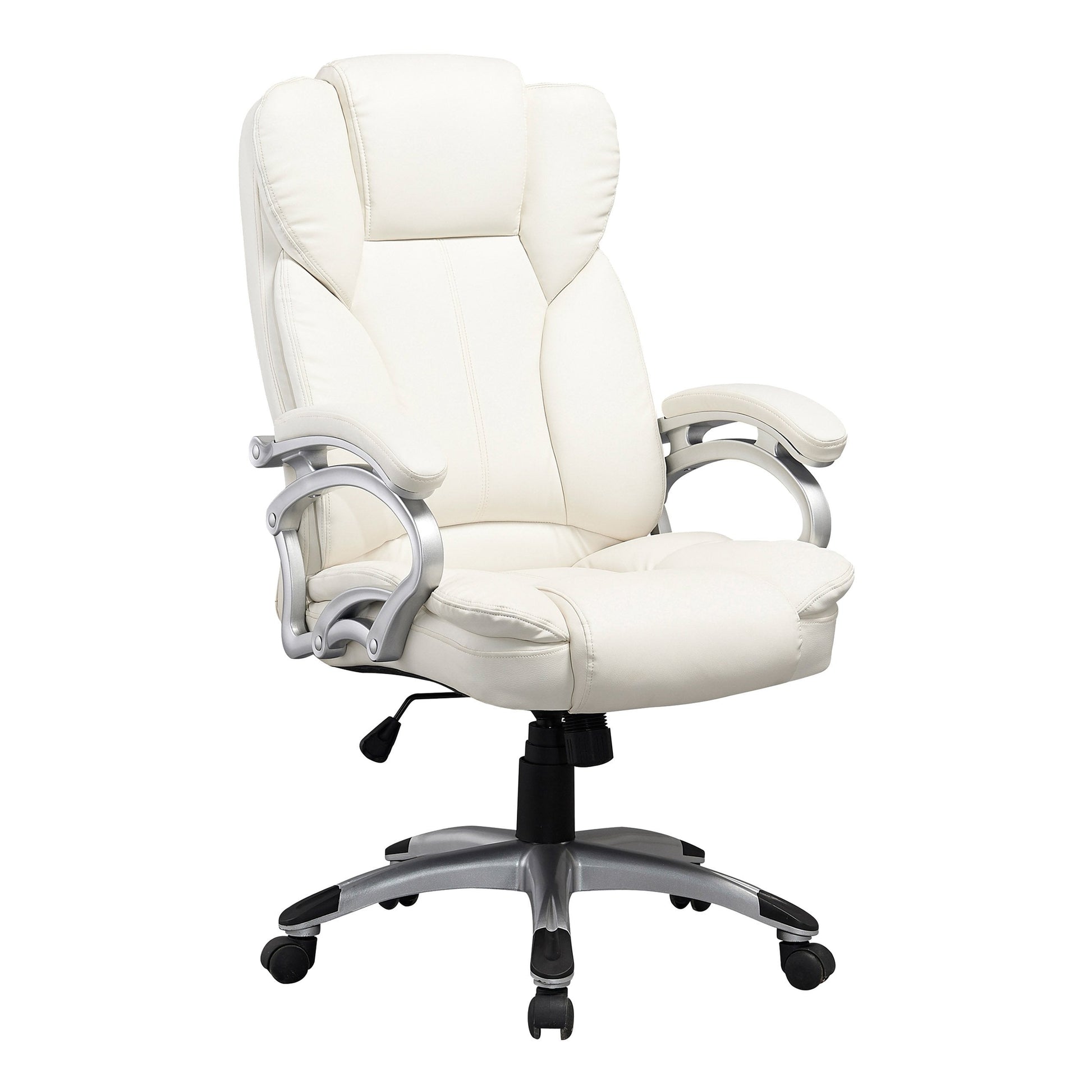 antique white Executive Office Chair Leon Collection product image by CorLiving#color_antique-white