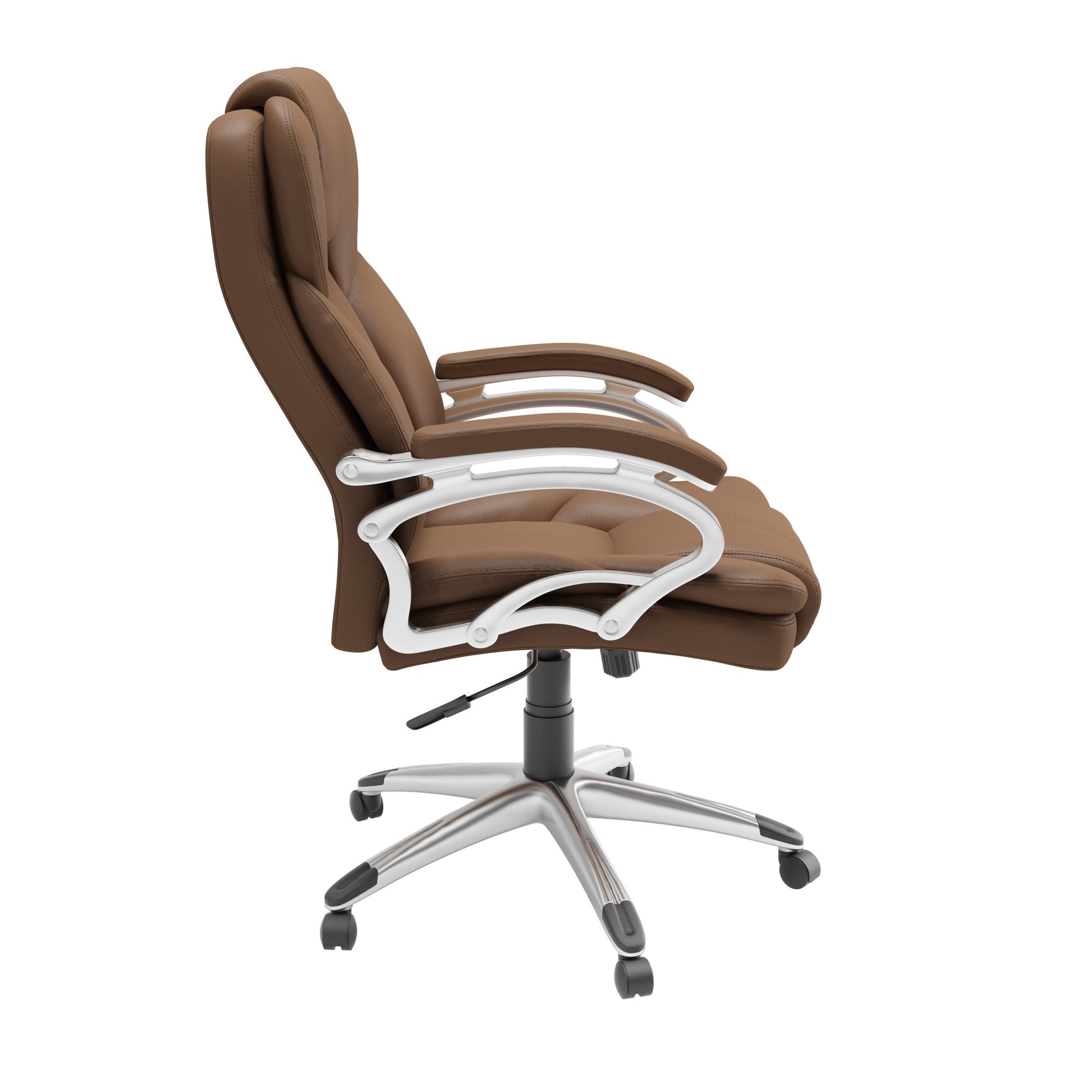 caramel brown Executive Office Chair Leon Collection product image by CorLiving#color_caramel-brown