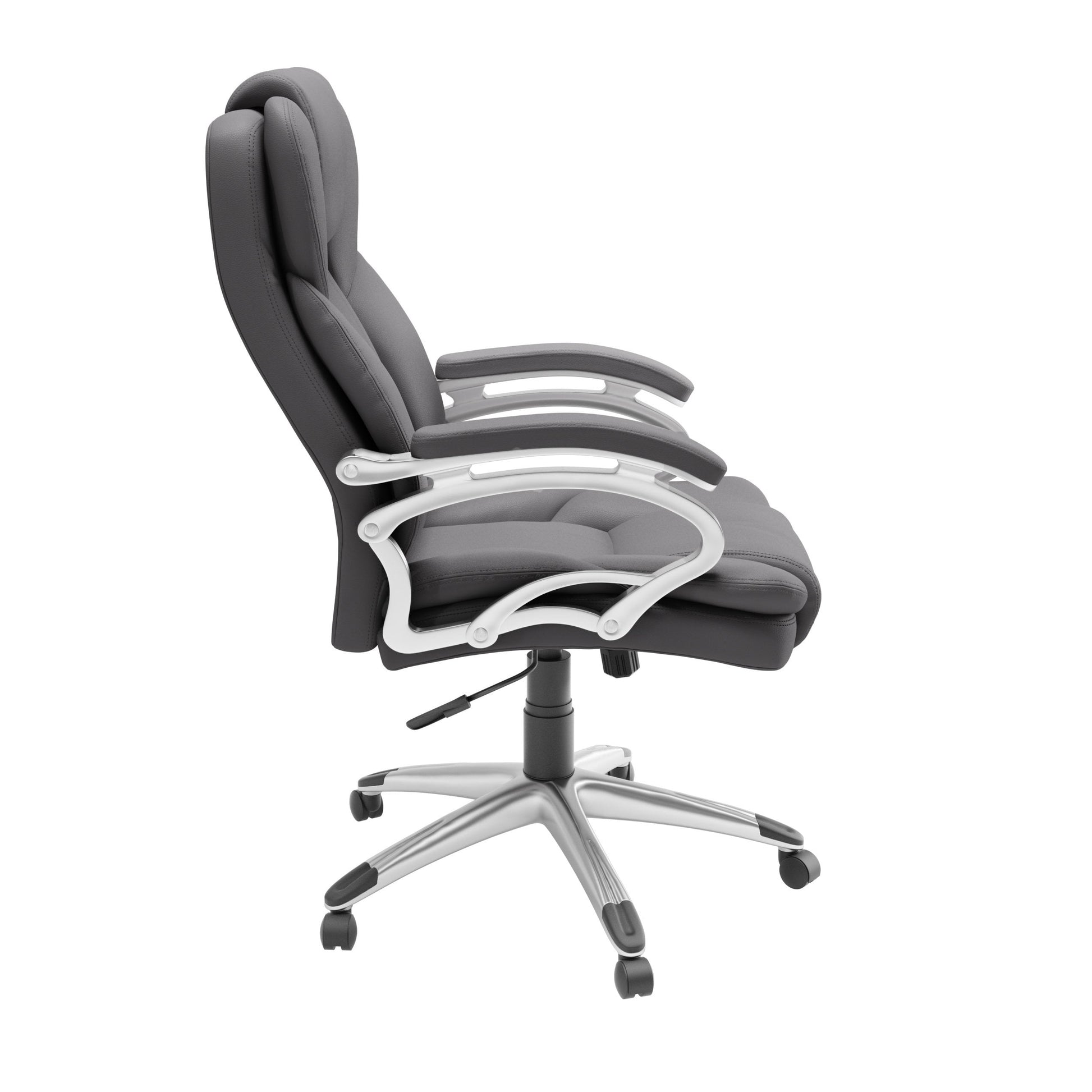 steel grey Executive Office Chair Leon Collection product image by CorLiving#color_steel-grey