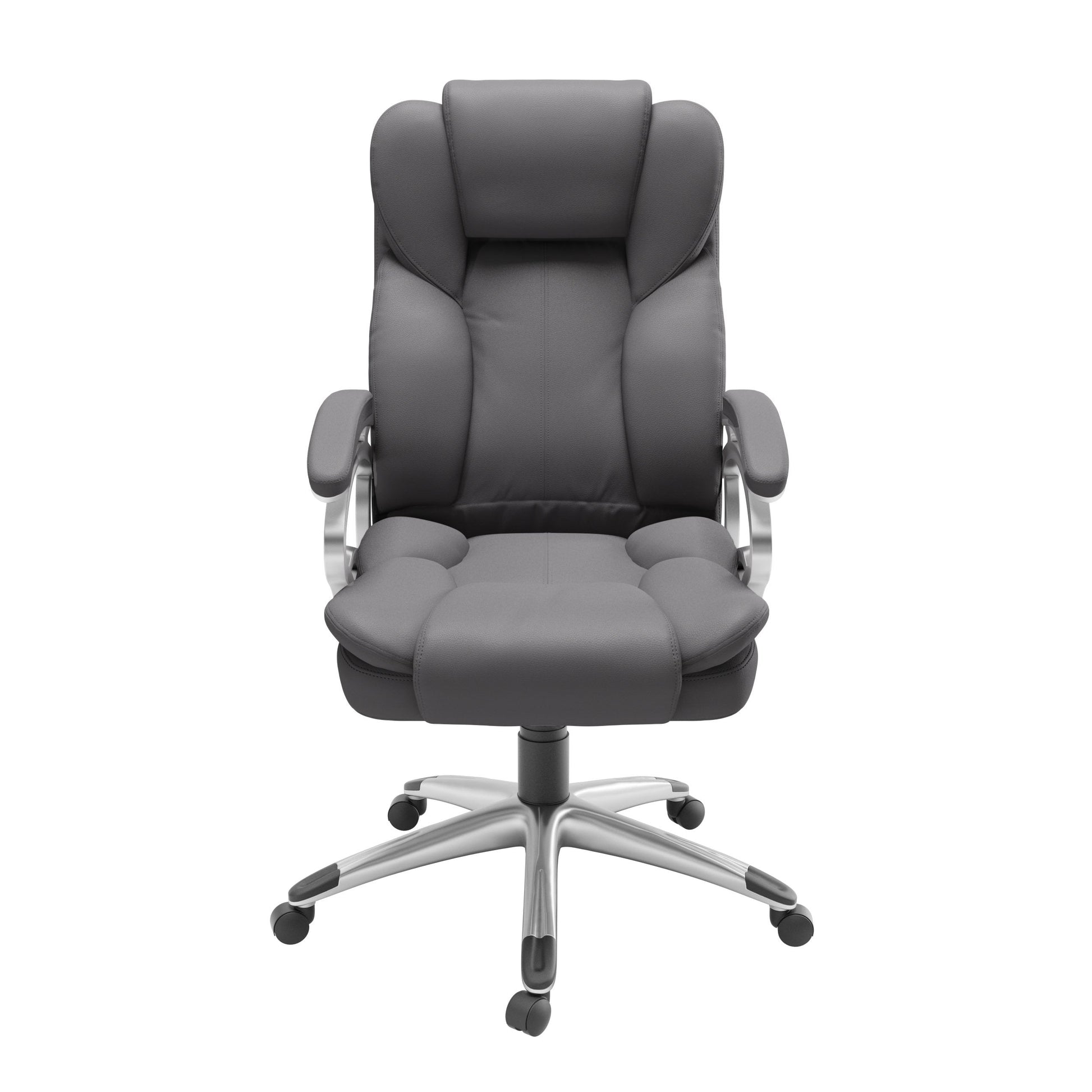 steel grey Executive Office Chair Leon Collection product image by CorLiving#color_steel-grey