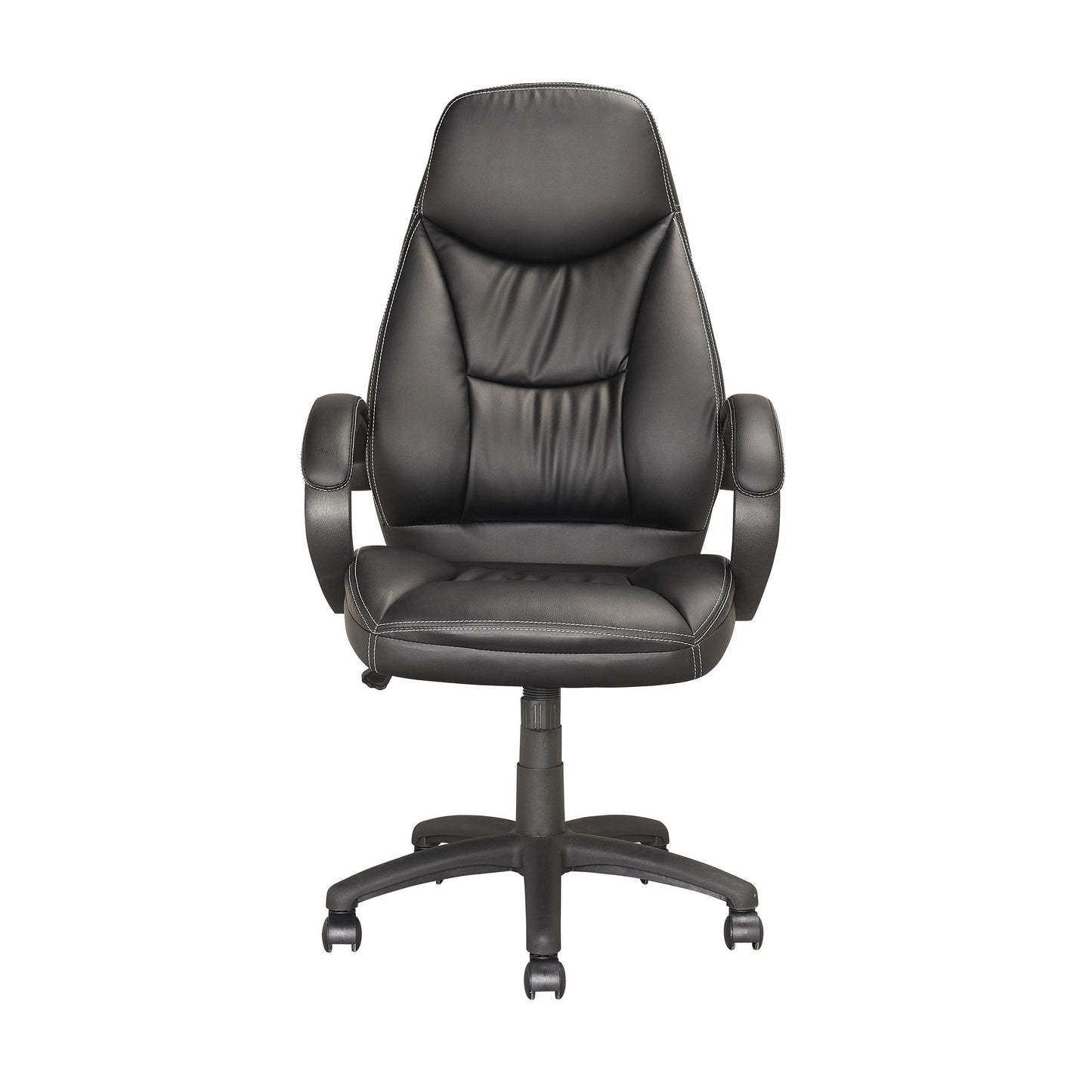 black Office Chair with Lumbar Support Erin Collection product image by CorLiving#color_black