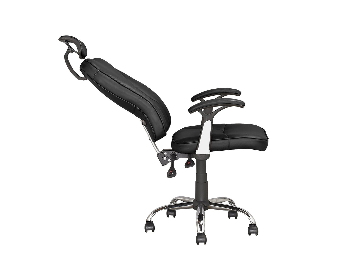 black Reclining Office Chair Brooks Collection product image by CorLiving#color_black